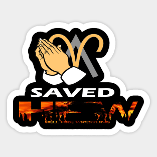 Aries Saved HFW Design Sticker